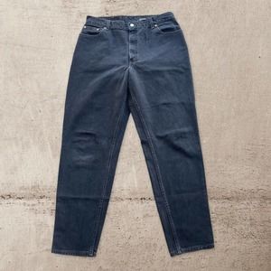 Vintage Levi 550 Relaxed Fit Tapered Leg Womens Size 16MIS Jeans Black Sz 32x31